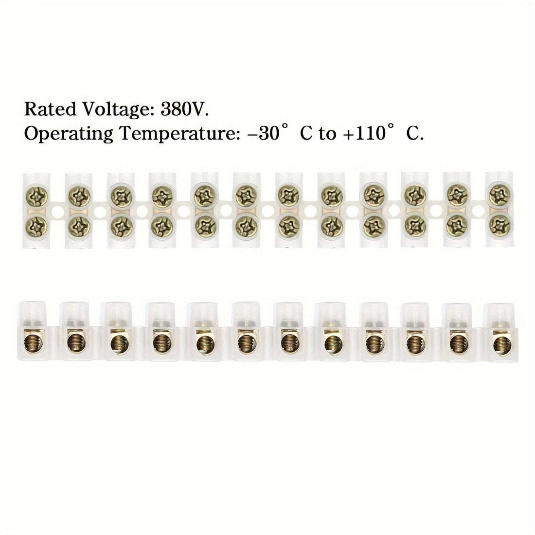 12 - Pack Electrical Connector Block Kit - Available in 6A, 10A, 15A, 30A, 60A, 100A for Wiring & Cable Connections - Iftikhar Electric