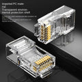 Gold - Plated Cat6 RJ45 Connector for Gigabit Ethernet Networking - Iftikhar Electric