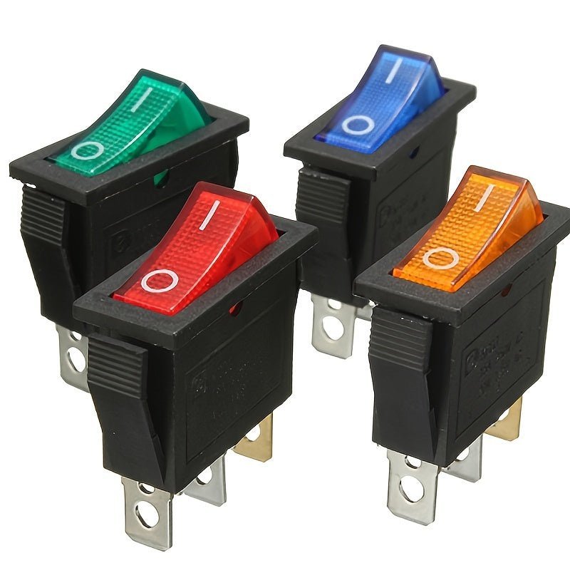 KCD Boat Toggle Switch with LED Light - 16A/250V AC, 20A/125V AC, Single - Pole Single - Throw (SPST) On/Off Switch - Iftikhar Electric