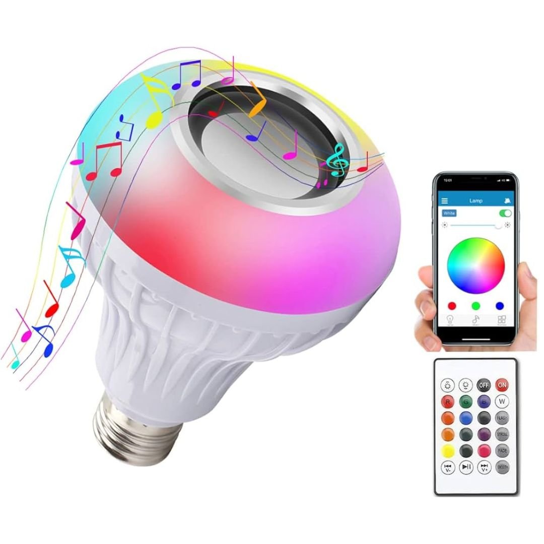 Music LED Bulb – Smart Color - Changing LED with Built - in Bluetooth Speaker - Iftikhar Electric