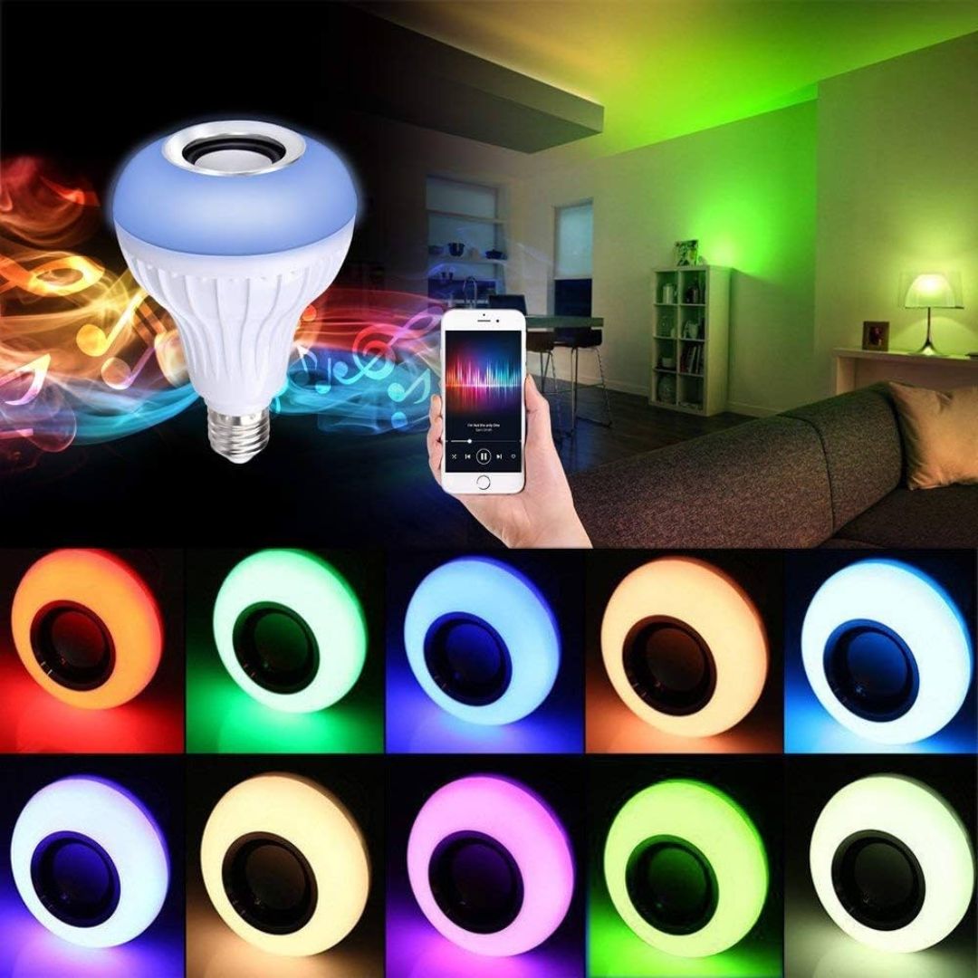 Music LED Bulb – Smart Color - Changing LED with Built - in Bluetooth Speaker - Iftikhar Electric