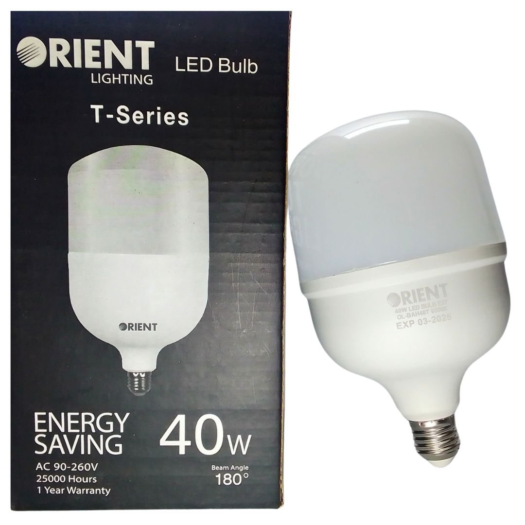 Orient T - Series 40 Watt LED Bulb – Super Bright, Energy Efficient, Long - Lasting - Iftikhar Electric