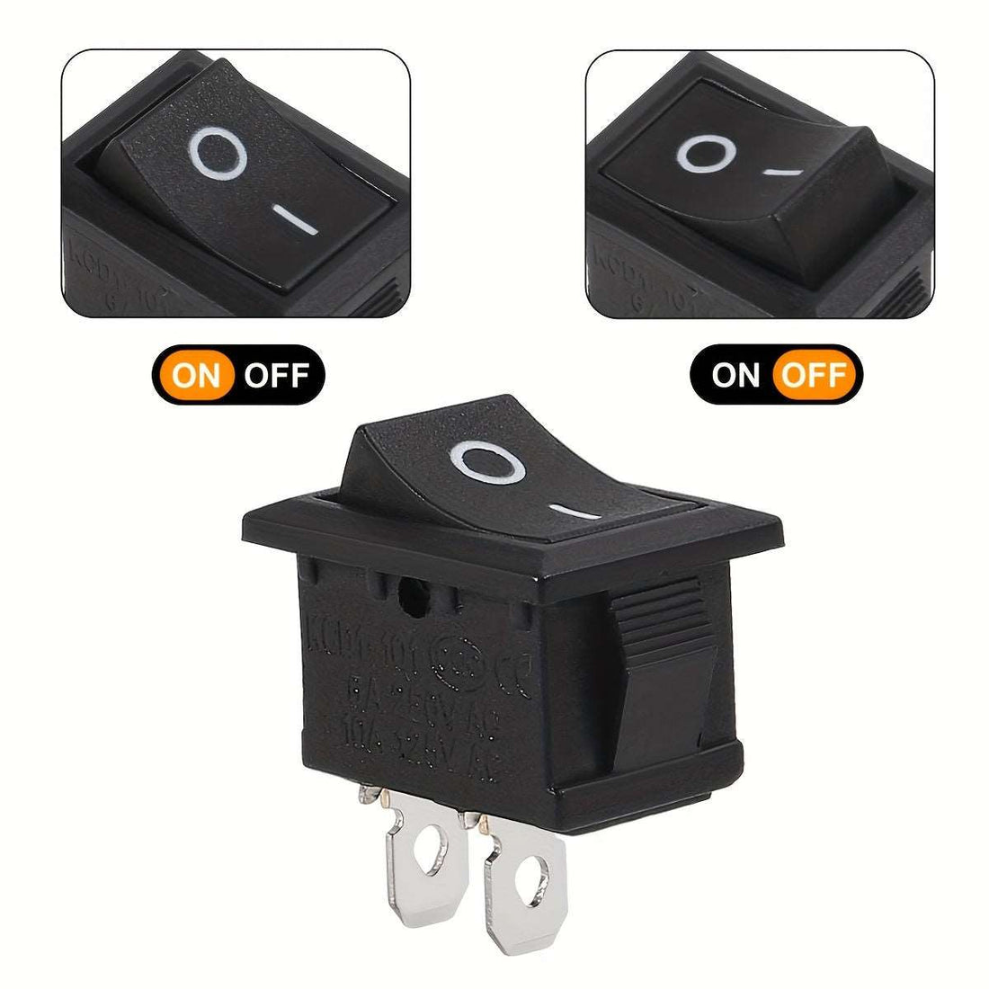 Premium Boat Toggle Teddy Switch - 16A/250V AC, 20A/125V AC | SPST On/Off Rocker Switch - Iftikhar Electric